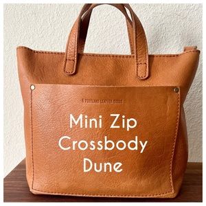portland leather • dune mini zip crossbody